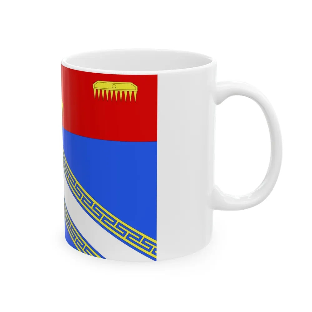 Flag of Ardennes France 2 - White Coffee Mug-Go Mug Yourself