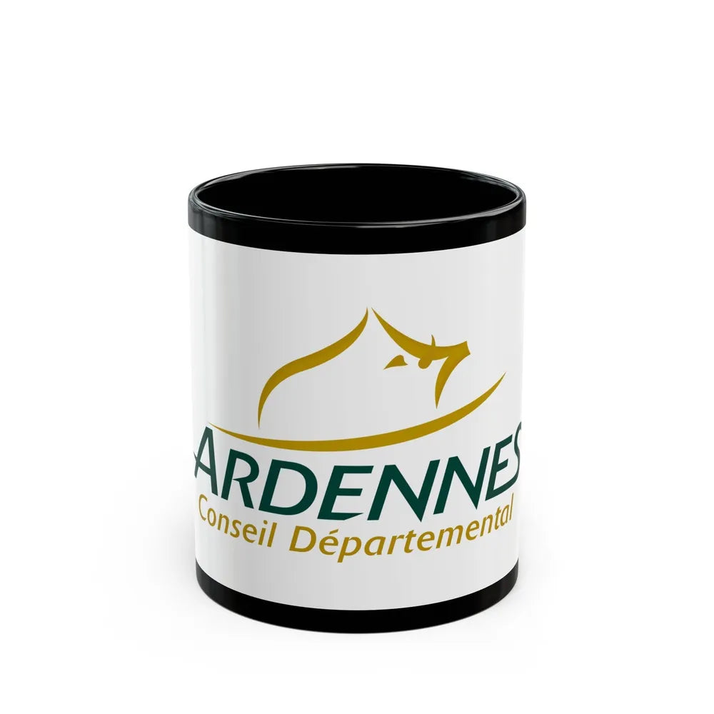 Flag of Ardennes France - Black Coffee Mug-11oz-Go Mug Yourself