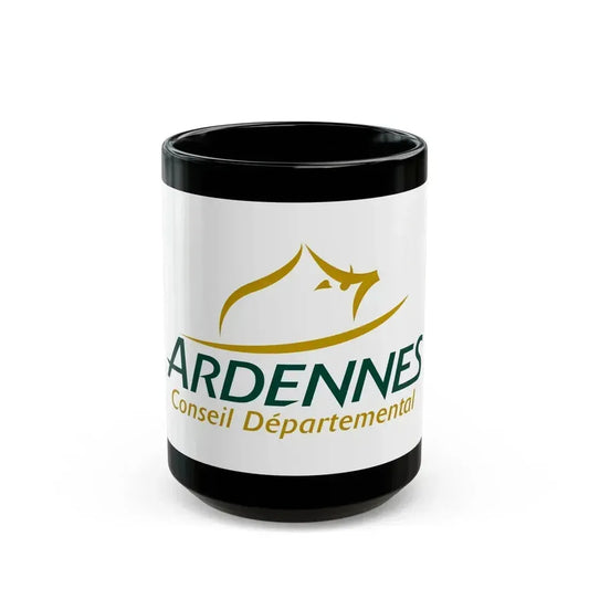 Flag of Ardennes France - Black Coffee Mug 15oz - Go Mug Yourself