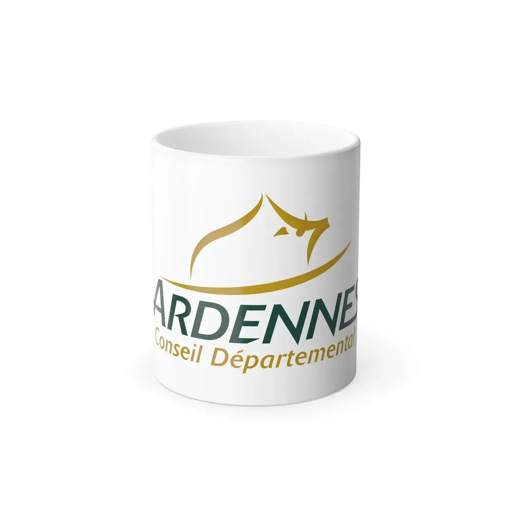 Flag of Ardennes France - Color Changing Coffee Mug 11oz - Go Mug Yourself