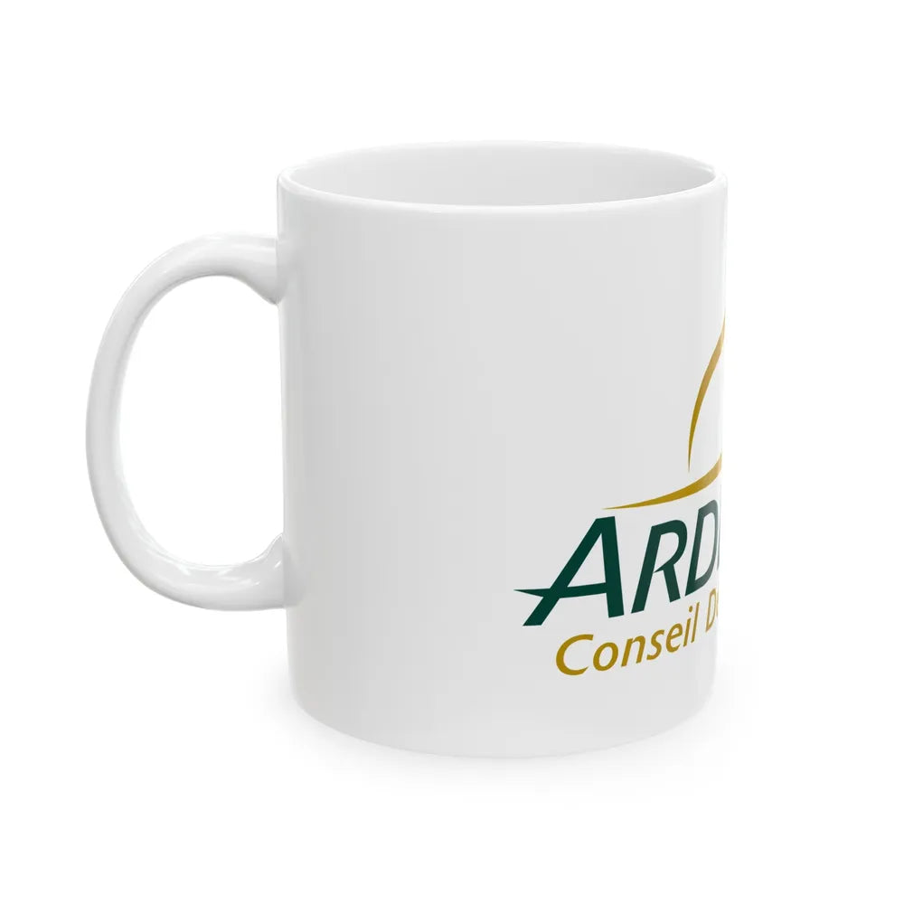 Flag of Ardennes France - White Coffee Mug-Go Mug Yourself