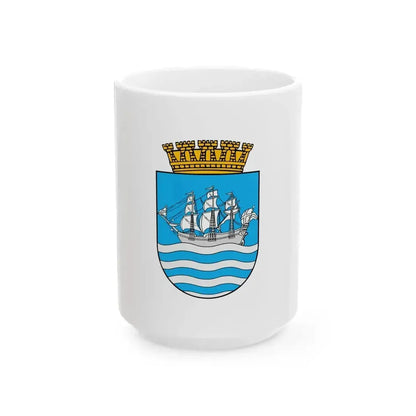 Flag of Arendal (Norway) White Coffee Mug 15oz - Go Mug Yourself