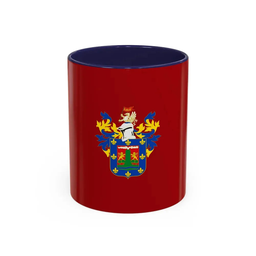 Flag of Arequipa capital of the Arequipa Region Peru - Accent Coffee Mug 11oz Navy - Go Mug Yourself