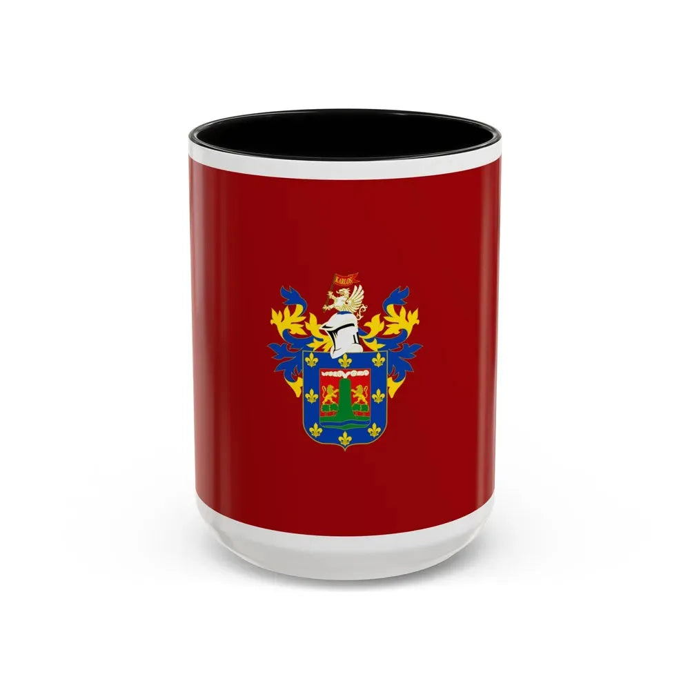 Flag of Arequipa capital of the Arequipa Region Peru - Accent Coffee Mug 15oz Black - Go Mug Yourself