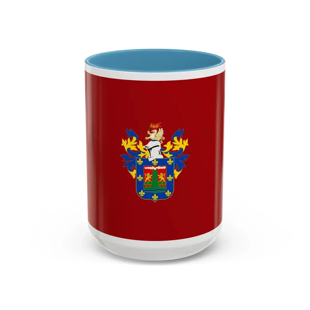 Flag of Arequipa capital of the Arequipa Region Peru - Accent Coffee Mug 15oz Light Blue - Go Mug Yourself