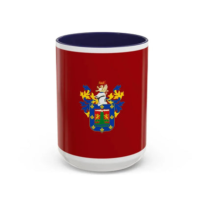Flag of Arequipa capital of the Arequipa Region Peru - Accent Coffee Mug 15oz Navy - Go Mug Yourself