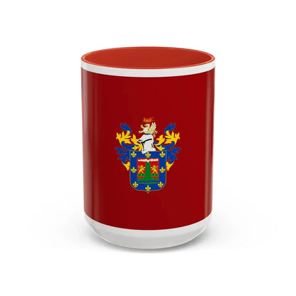 Flag of Arequipa capital of the Arequipa Region Peru - Accent Coffee Mug 15oz Red - Go Mug Yourself