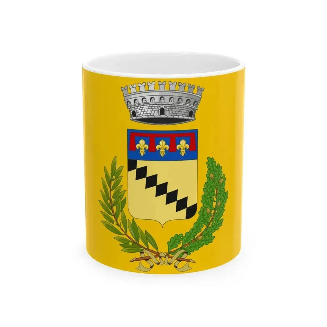 Flag of Argelato (Italy) White Coffee Mug 11oz - Go Mug Yourself