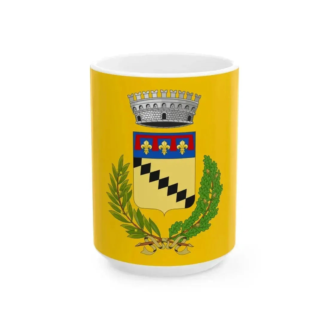 Flag of Argelato (Italy) White Coffee Mug 15oz - Go Mug Yourself