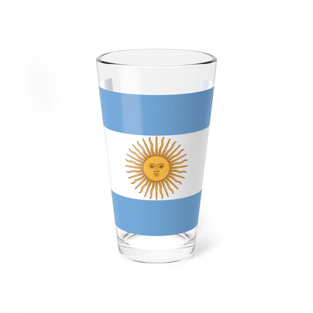 Flag of Argentina 1816 (Argentina) Pint Glass 16oz 16oz - Go Mug Yourself
