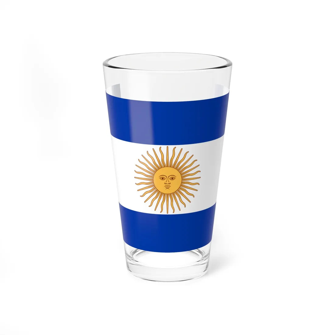 Flag of Argentina 1819 (Argentina) Pint Glass 16oz 16oz - Go Mug Yourself