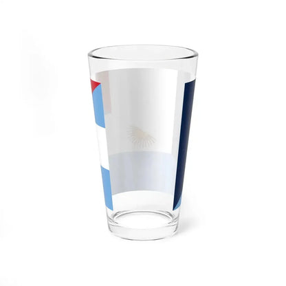 Flag of Argentina and France (France) Pint Glass 16oz - Go Mug Yourself