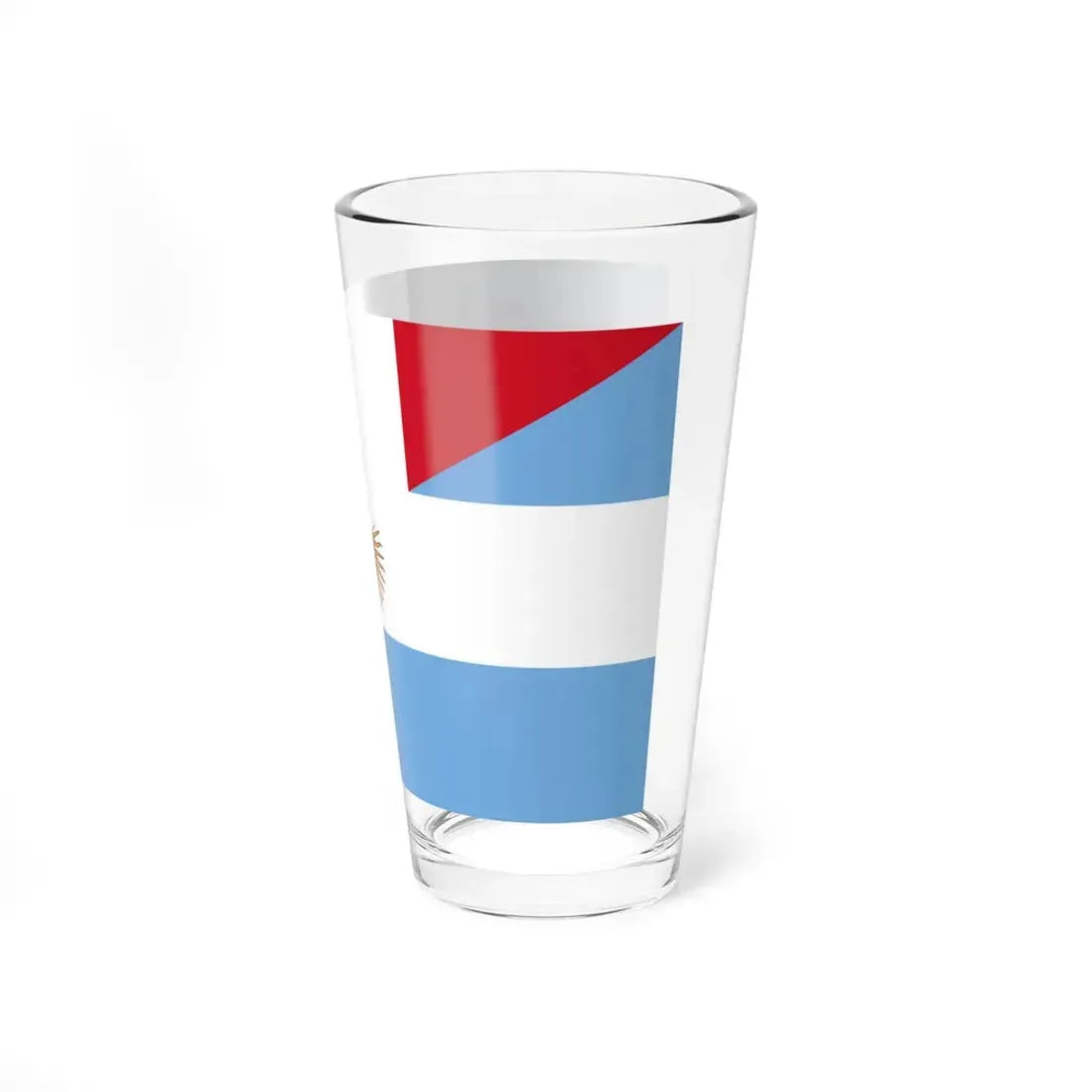 Flag of Argentina and France (France) Pint Glass 16oz - Go Mug Yourself
