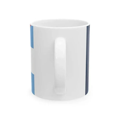 Flag of Argentina and France (France) White Coffee Mug - Go Mug Yourself