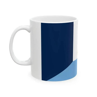 Flag of Argentina and France (France) White Coffee Mug - Go Mug Yourself