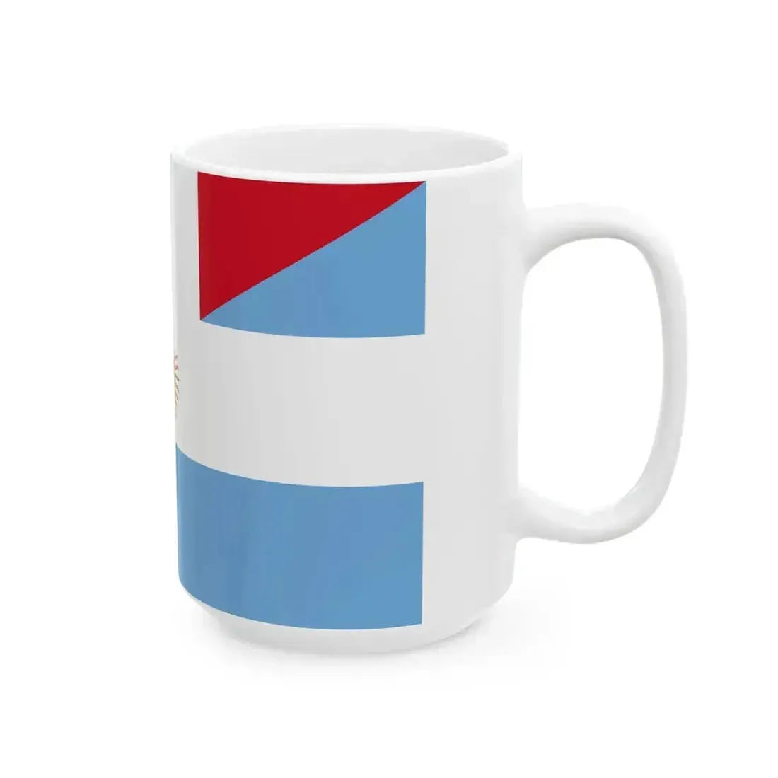 Flag of Argentina and France (France) White Coffee Mug - Go Mug Yourself