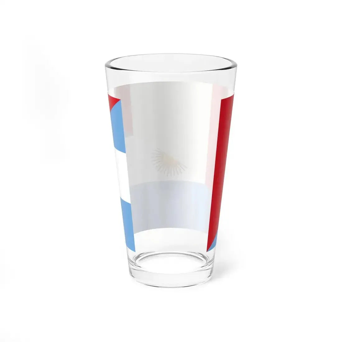 Flag of Argentina and Peru (Peru) Pint Glass 16oz - Go Mug Yourself
