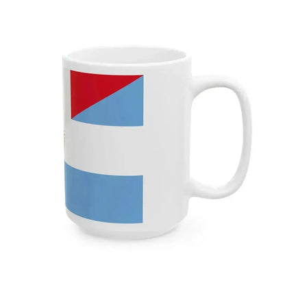 Flag of Argentina and Peru (Peru) White Coffee Mug - Go Mug Yourself