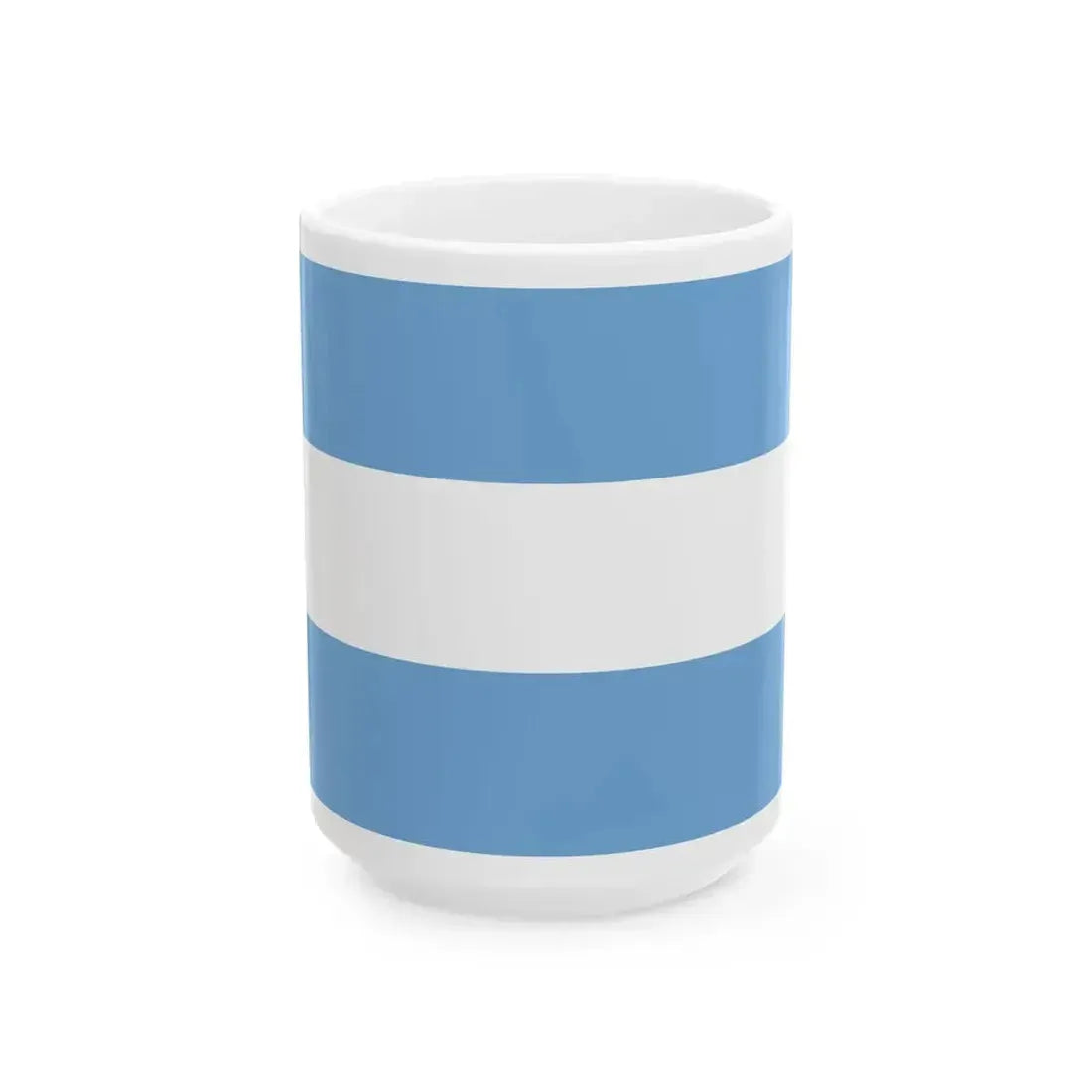Flag of Argentina civil (Argentina) White Coffee Mug 15oz - Go Mug Yourself