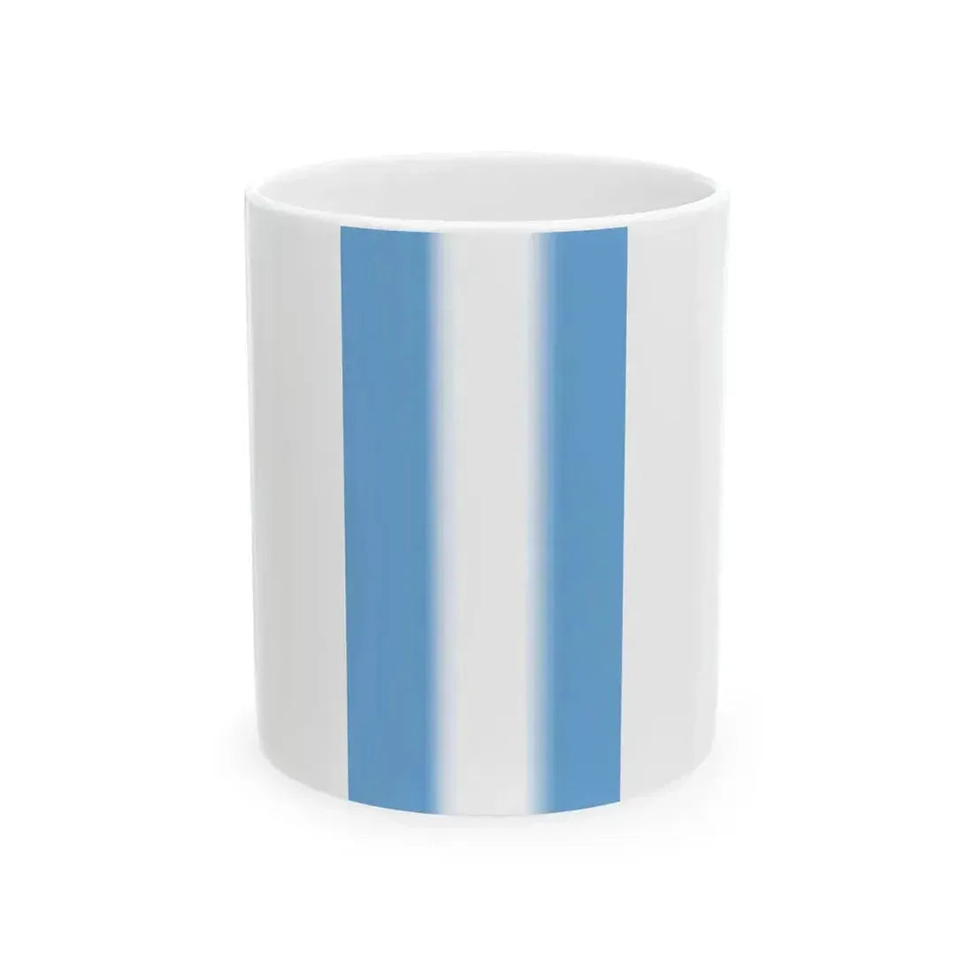 Flag of Argentina vertical (Argentina) White Coffee Mug 11oz - Go Mug Yourself