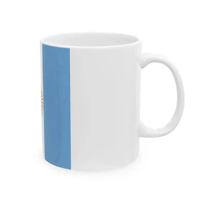 Flag of Argentine Admiral 1894-1904 (Argentina) White Coffee Mug - Go Mug Yourself