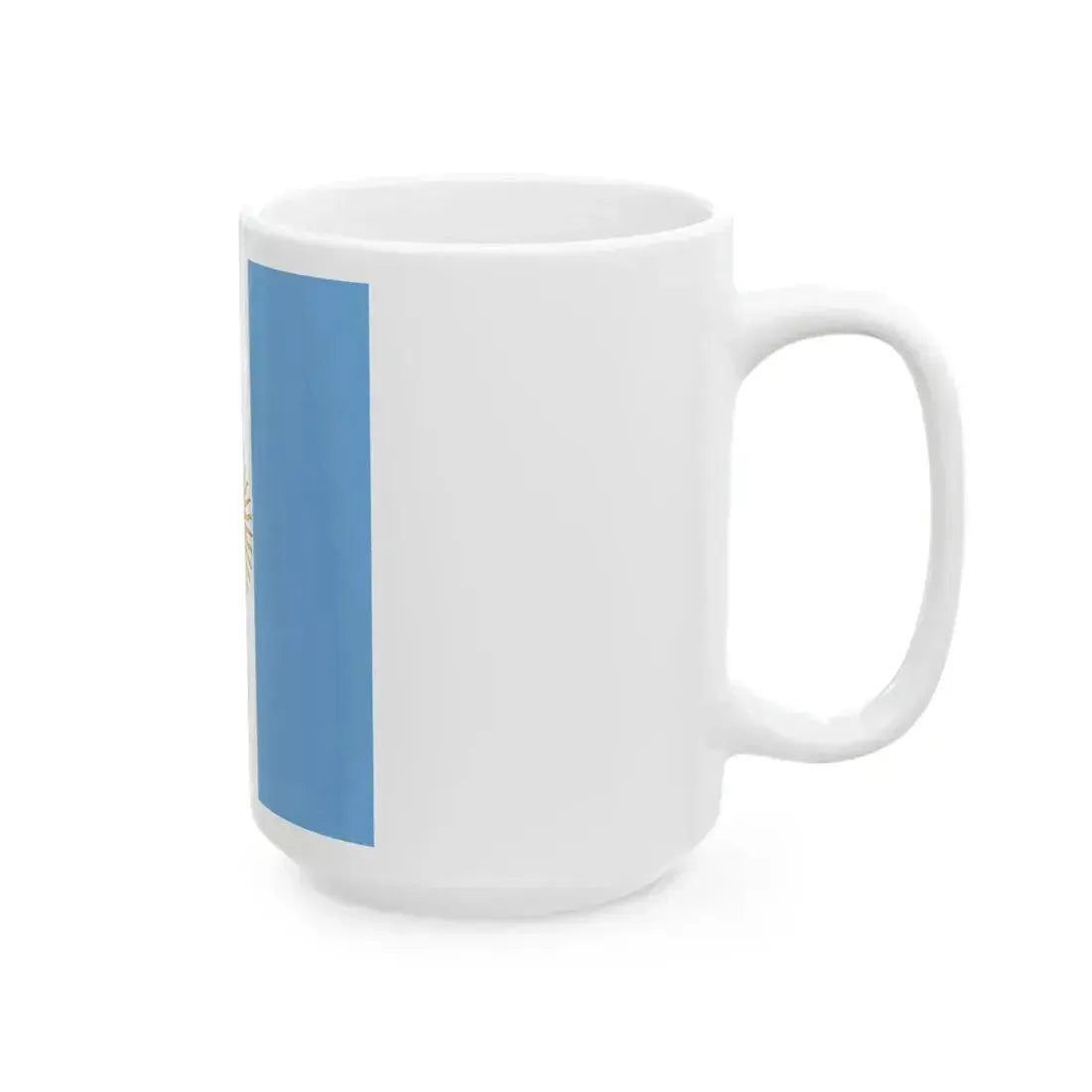Flag of Argentine Admiral 1894-1904 (Argentina) White Coffee Mug - Go Mug Yourself