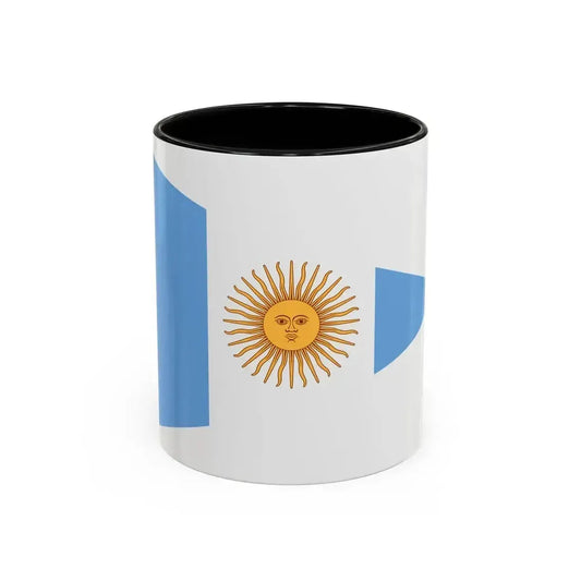 Flag of Argentine Commandante Superior 1894 to 1904 - Accent Coffee Mug 11oz Black - Go Mug Yourself