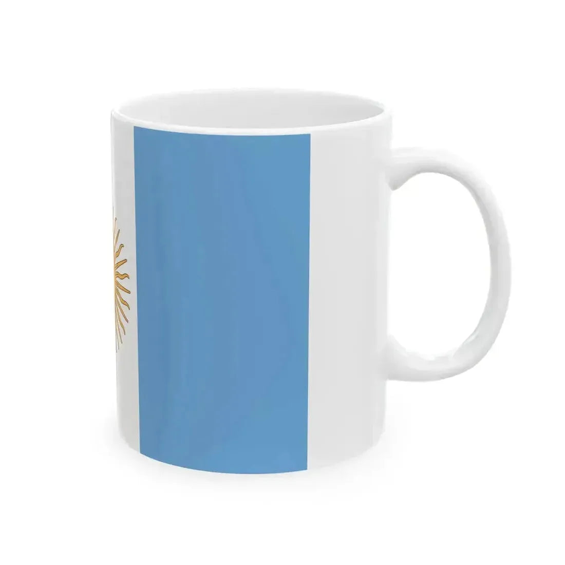 Flag of Argentine General de Brigada 1894-1904 (Argentina) White Coffee Mug - Go Mug Yourself