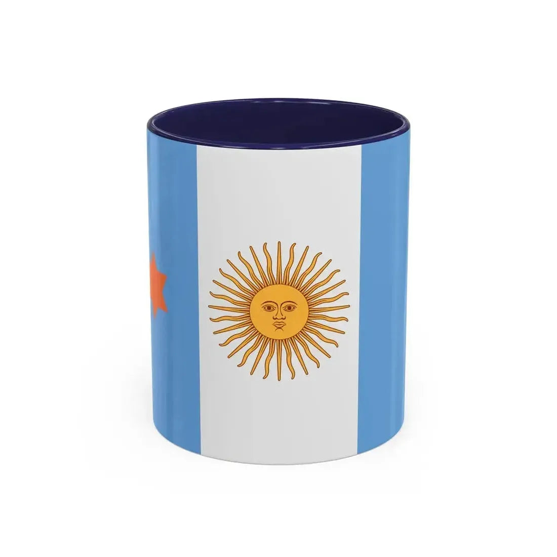Flag of Argentine General de Brigada 1894 to 1904 - Accent Coffee Mug 11oz Navy - Go Mug Yourself