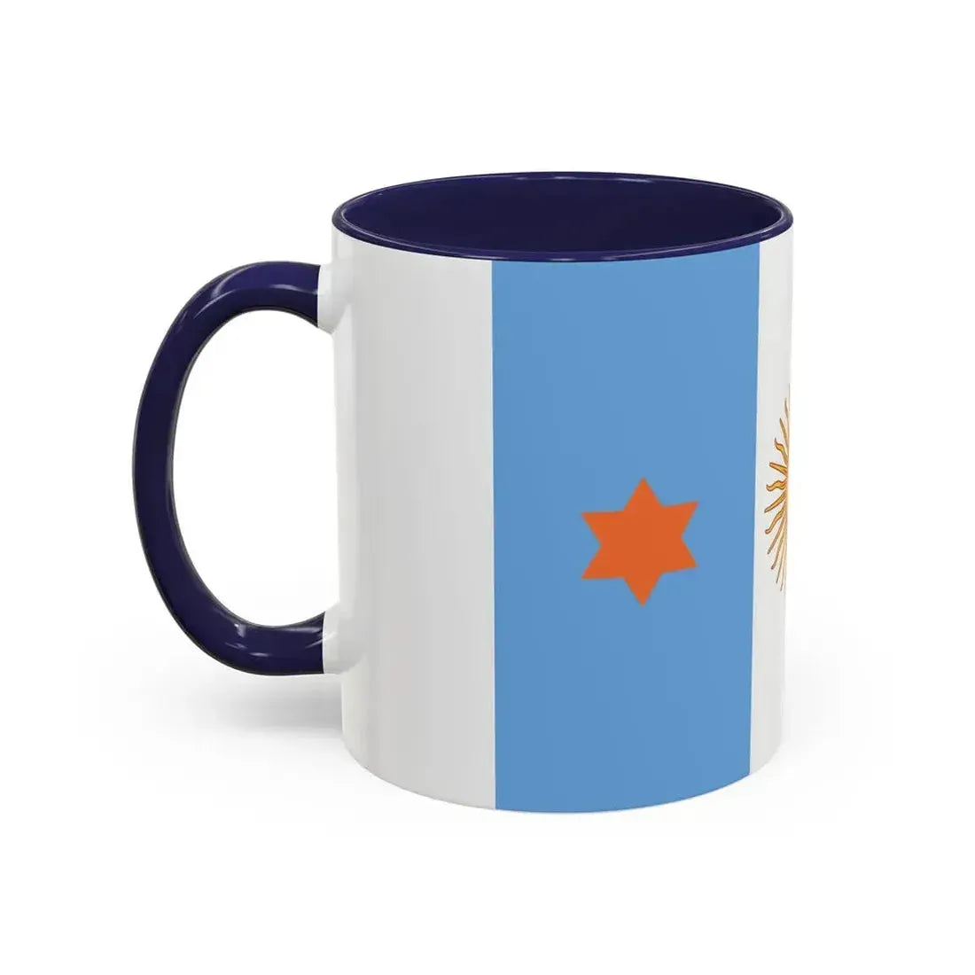 Flag of Argentine General de Brigada 1894 to 1904 - Accent Coffee Mug - Go Mug Yourself