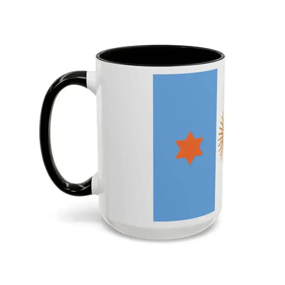 Flag of Argentine General de Brigada 1894 to 1904 - Accent Coffee Mug - Go Mug Yourself