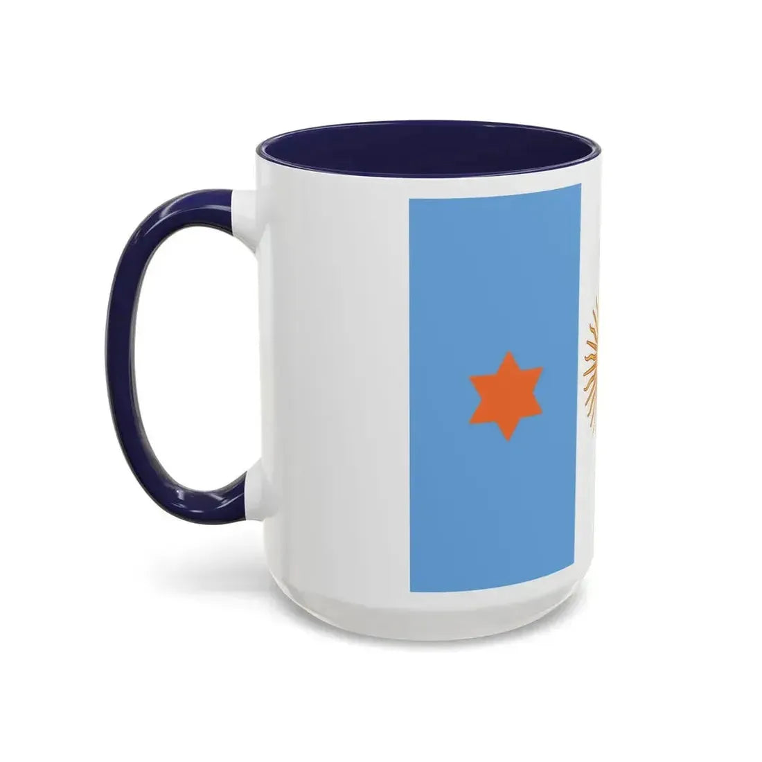 Flag of Argentine General de Brigada 1894 to 1904 - Accent Coffee Mug - Go Mug Yourself
