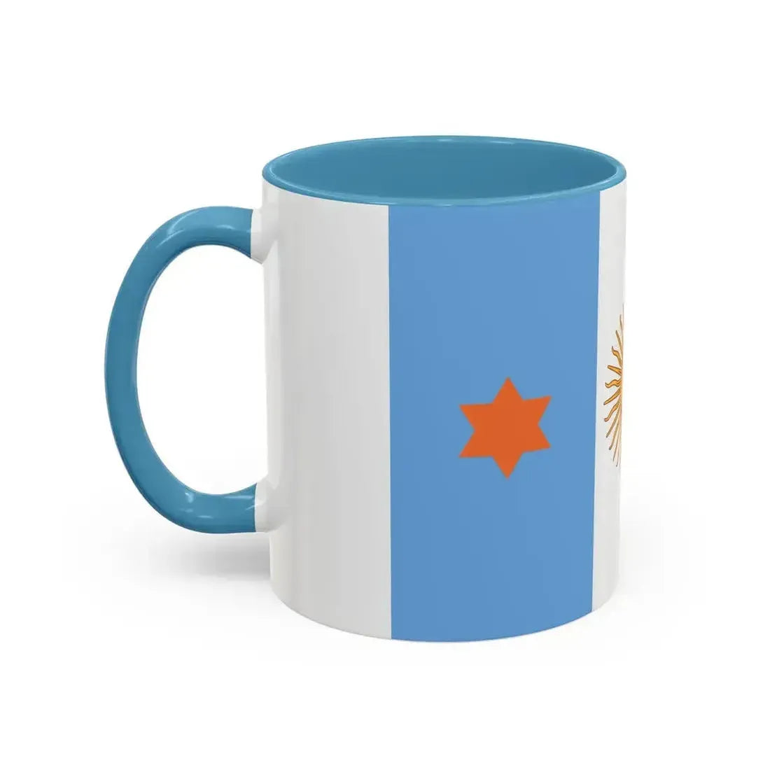 Flag of Argentine General de Brigada 1894 to 1904 - Accent Coffee Mug - Go Mug Yourself