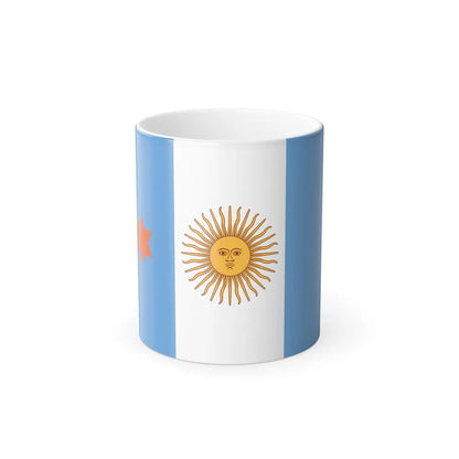 Flag of Argentine General de Brigada 1894 to 1904 - Color Changing Mug 11oz-11oz-Go Mug Yourself