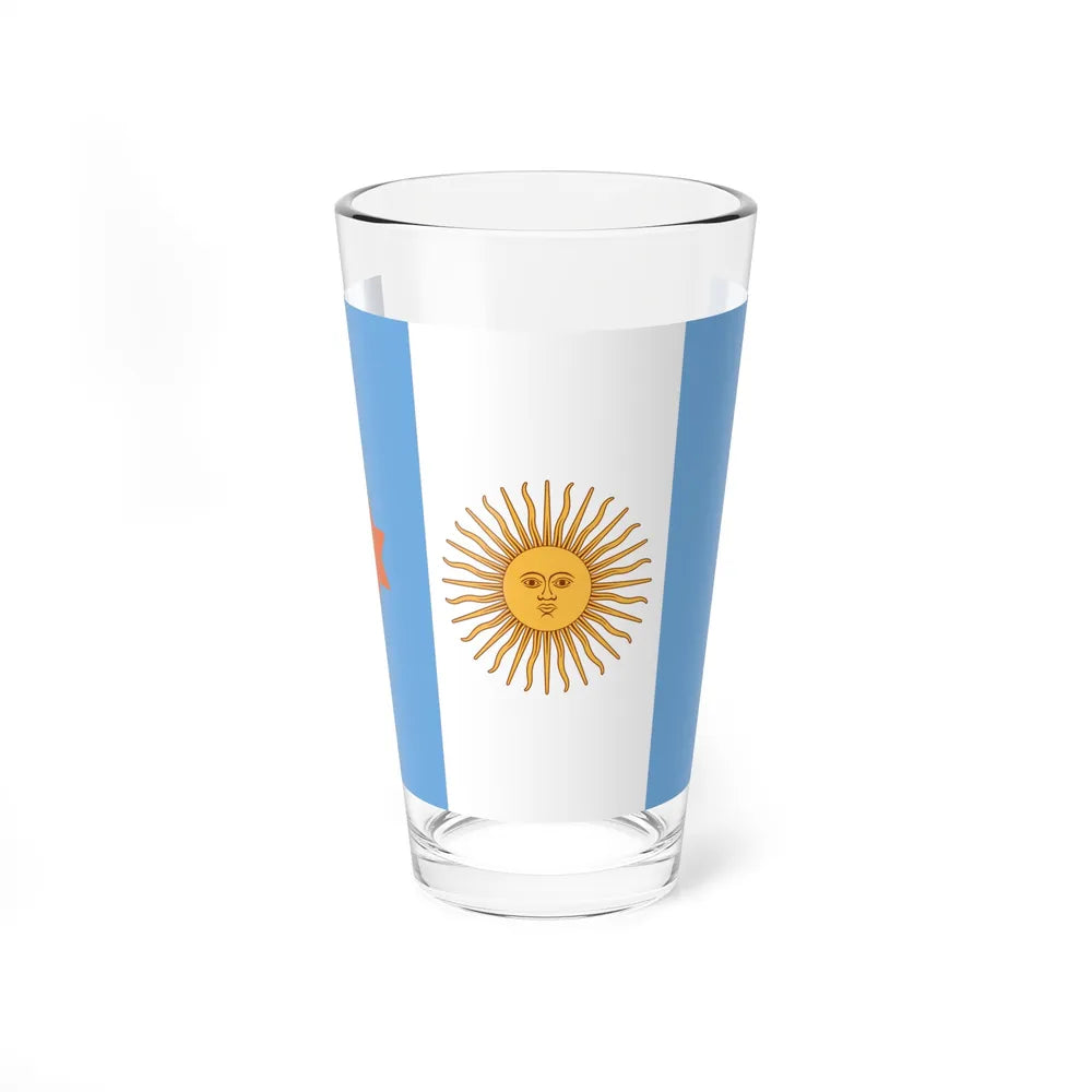 Flag of Argentine General de Brigada 1894 to 1904 - Pint Glass 16oz-16oz-Go Mug Yourself