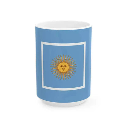 Flag of Argentine Ministers of Navy 1894-1904 (Argentina) White Coffee Mug 15oz - Go Mug Yourself