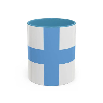 Flag of Argentine Patriotic League - Accent Coffee Mug 11oz Light Blue - Go Mug Yourself