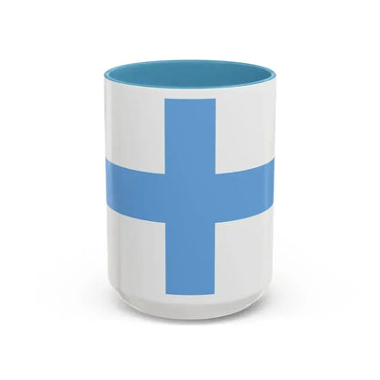 Flag of Argentine Patriotic League - Accent Coffee Mug 15oz Light Blue - Go Mug Yourself