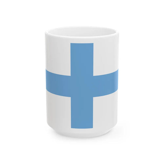 Flag of Argentine Patriotic League - White Coffee Mug-15oz-Go Mug Yourself