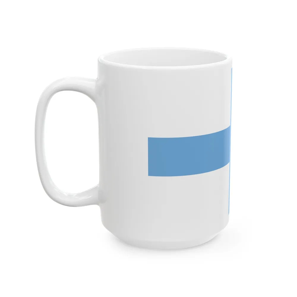 Flag of Argentine Patriotic League - White Coffee Mug-Go Mug Yourself