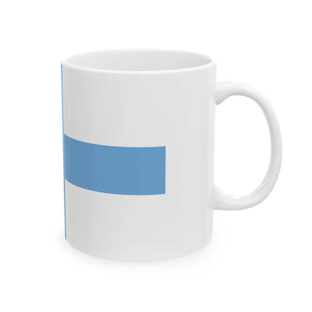 Flag of Argentine Patriotic League - White Coffee Mug-Go Mug Yourself