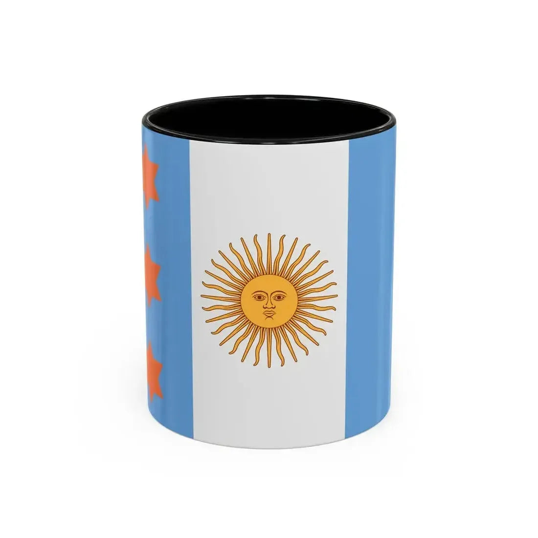 Flag of Argentine Teniente General 1894 to 1904 - Accent Coffee Mug 11oz Black - Go Mug Yourself