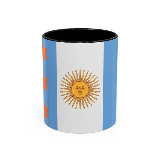 Flag of Argentine Teniente General 1894 to 1904 - Accent Coffee Mug 11oz Black - Go Mug Yourself