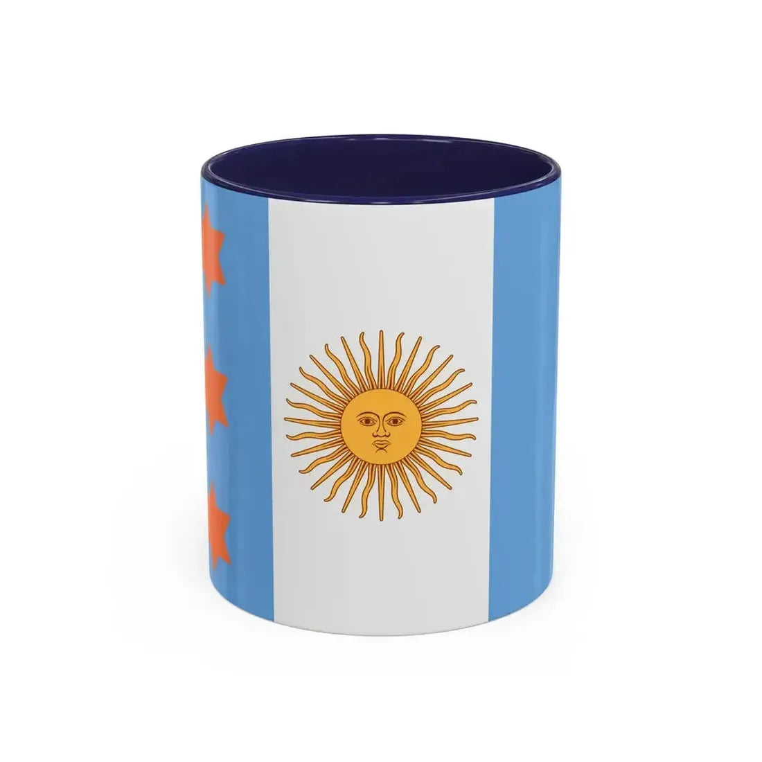 Flag of Argentine Teniente General 1894 to 1904 - Accent Coffee Mug 11oz Navy - Go Mug Yourself