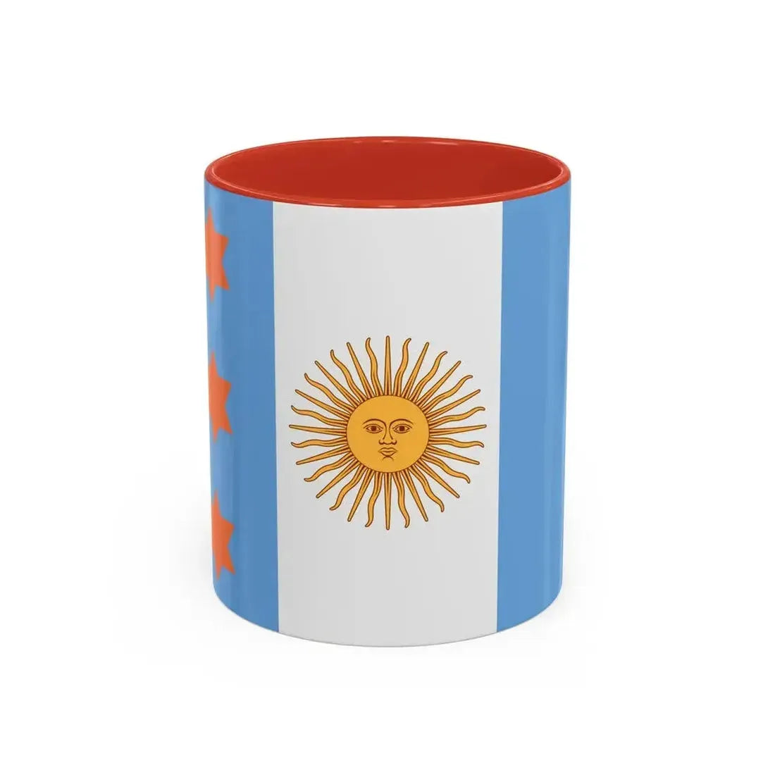 Flag of Argentine Teniente General 1894 to 1904 - Accent Coffee Mug 11oz Red - Go Mug Yourself