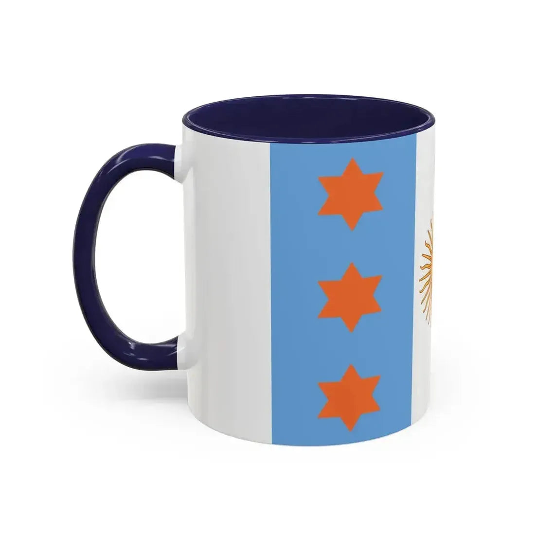 Flag of Argentine Teniente General 1894 to 1904 - Accent Coffee Mug - Go Mug Yourself