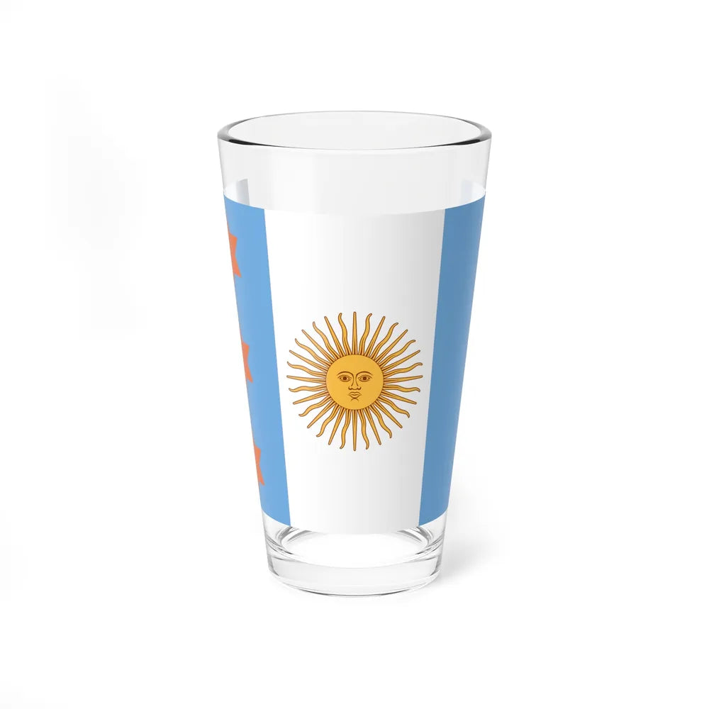 Flag of Argentine Teniente General 1894 to 1904 - Pint Glass 16oz-16oz-Go Mug Yourself