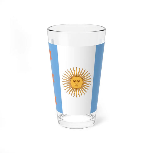 Flag of Argentine Teniente General 1894 to 1904 - Pint Glass 16oz-16oz-Go Mug Yourself