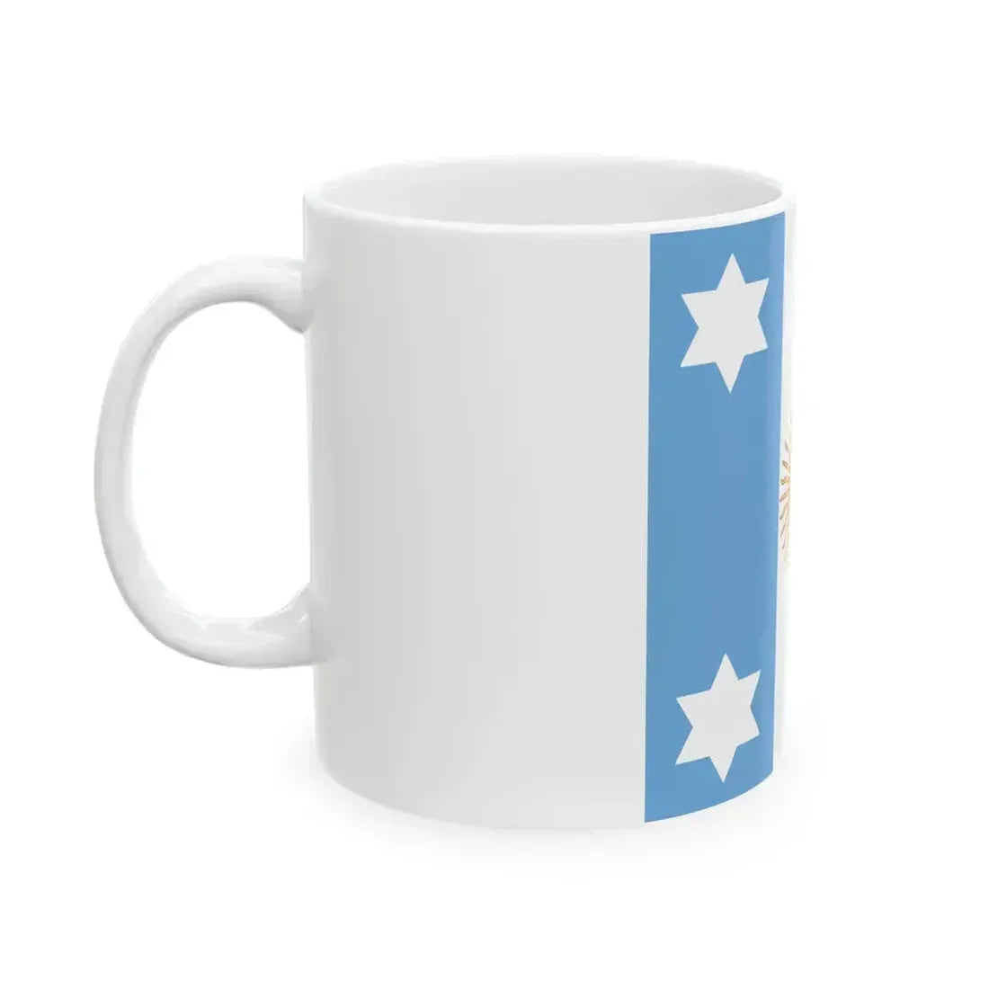 Flag of Argentine Vice Admiral 1894-1904 (Argentina) White Coffee Mug - Go Mug Yourself