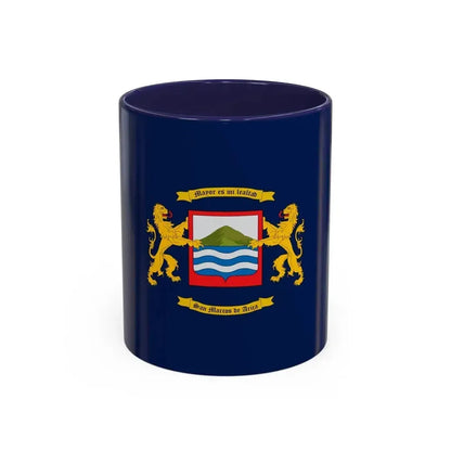 Flag of Arica Chile - Accent Coffee Mug 11oz Navy - Go Mug Yourself